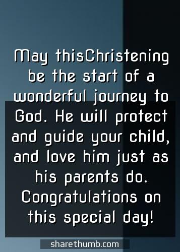 christening messages wishes